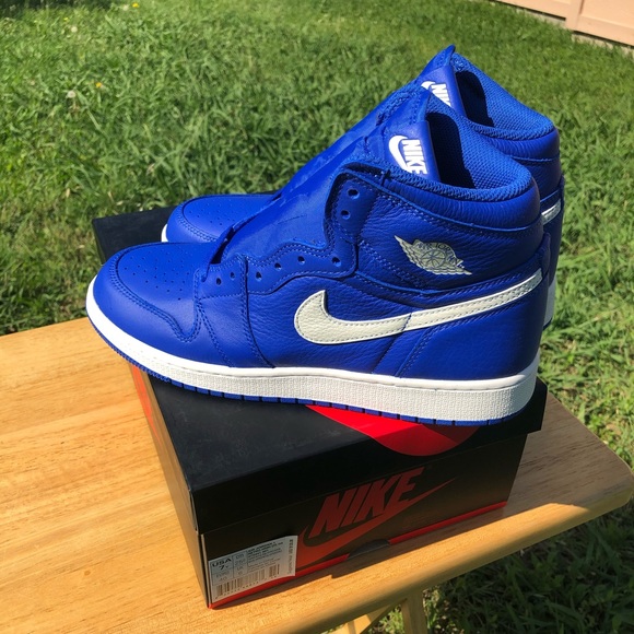 Jordan 1 Retro High Hyper Royal sz 7 GS Royal toe - Picture 2 of 7